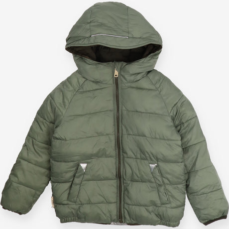 Puffer reversible green khaki