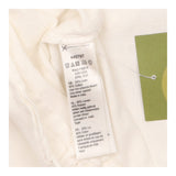Top Sleeveless V Neck Linen Blend White Embroidere