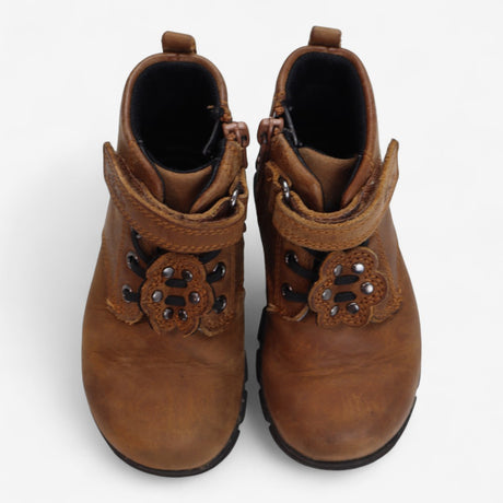 Boots Brown Zip up 