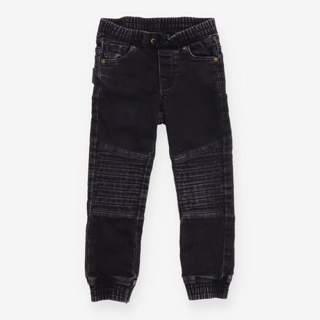 Jeans Pull On Black with Detail