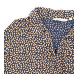 Blouse Navy with Yellow Pattern