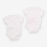 2 pack white animal bodysuits