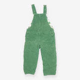 Dungarees Cord Forrest Green Check Lining