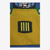 Jumper Blue and Green Stripe with Digger Dog