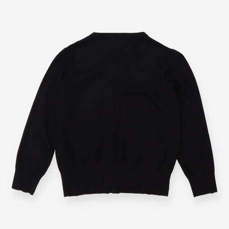 Cardigan black knit with silver buttons