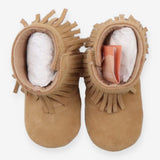 Brown Suede Cowboy Booties