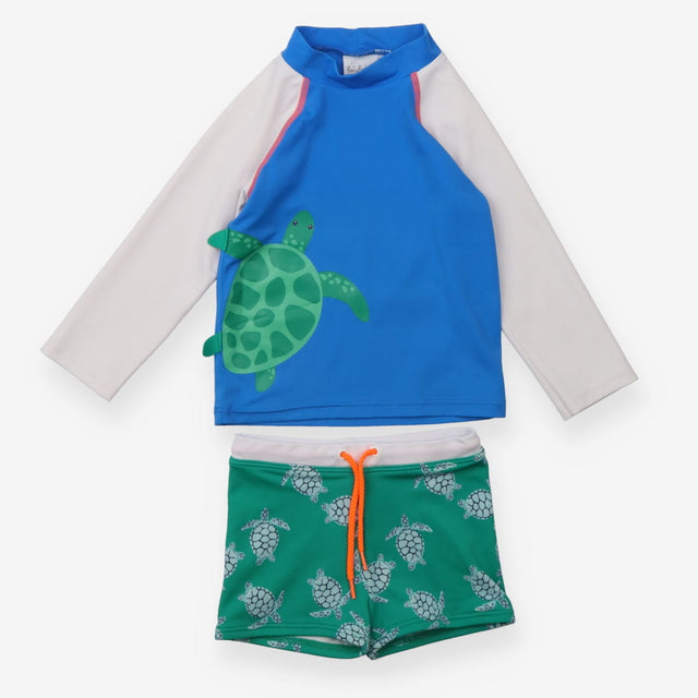 Turtle Rash Vest and Swim Shorts