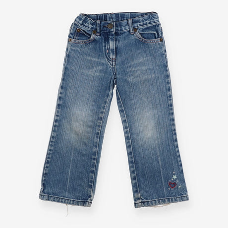 Jeans Heart and Star Applique