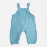 Teal dungarees with koala pockets