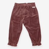 Plum Velour Joggers