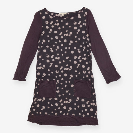 White Stuff Grey Polka Dot Hybrid Knit & Jersey Lo
