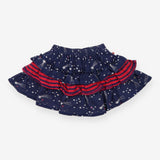 Skort blue jersey tiers red stripe 
