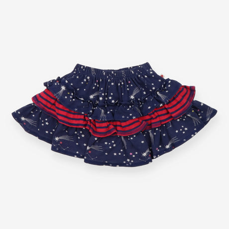 Skort blue jersey tiers red stripe 