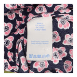 Navy Pink Floral Sleeveless Viscose Tunic Top