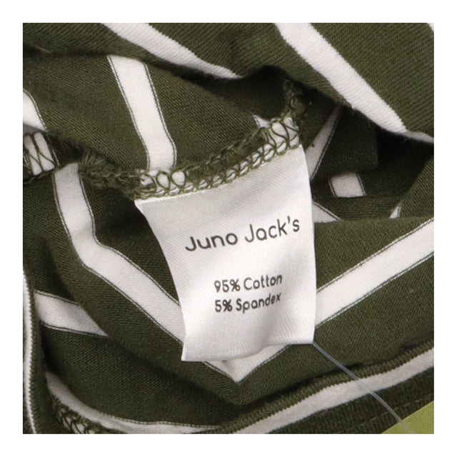Top Khaki Green White Striped Nursing Breastfeedin