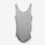 Navy Stripe Maternity Vest Top