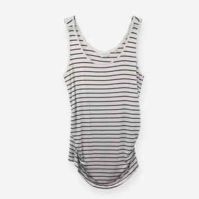 Navy Stripe Maternity Vest Top