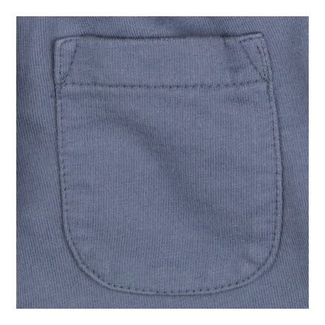 Blue jersey shorts blue tie