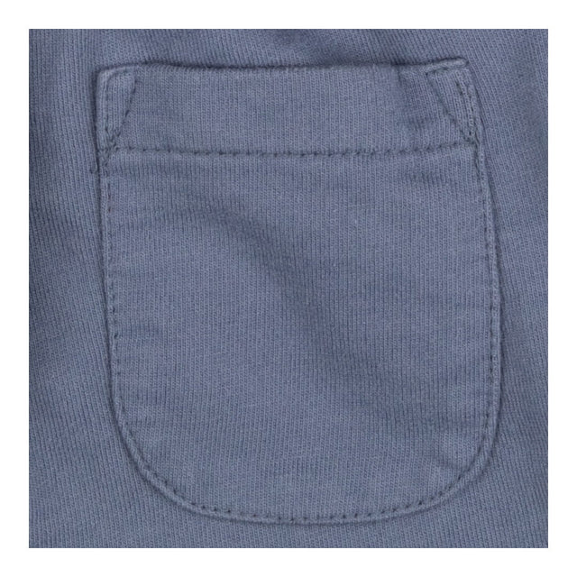 Blue jersey shorts blue tie