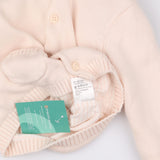 Pink Hooded Cardigan with Pockets