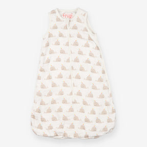 Sleeping bag white with whale print 1Tog