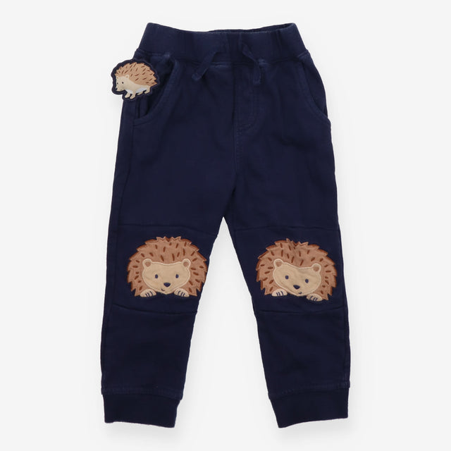 Navy Hedgehog Joggers with Pocket Pal
