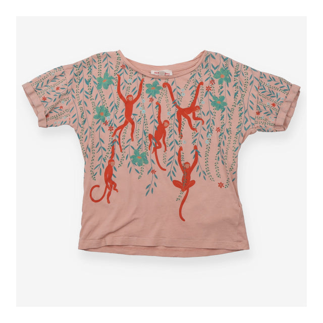 T-Shirt Pink Jungle Monkeys