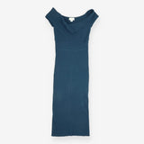 Seraphine Navy Blue Ribbed Knit Crossover Maternit