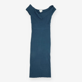 Seraphine Navy Blue Ribbed Knit Crossover Maternit