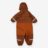 Brown leopard print snowsuit
