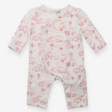 Sleepsuit Wrap Around White Pink Safari Hot Air Ba
