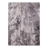 Grey Ivory Snake Print Tie Cuff Midi Shirt Dress