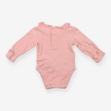 Pink frill collar bodysuit