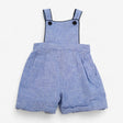 Shortie Dungarees Chambray Blue