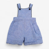 Shortie Dungarees Chambray Blue