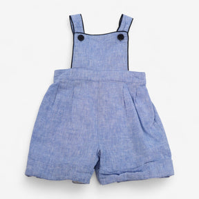 Shortie Dungarees Chambray Blue