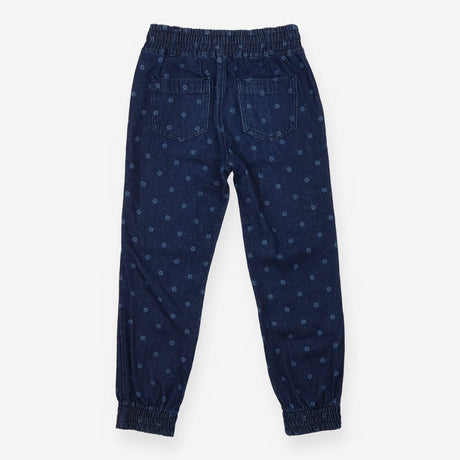 Pull on Cuffed Jean with Flowers