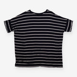 Nursing Top Navy Cream Stripe Oversized Jersey