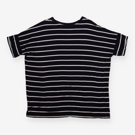 Nursing Top Navy Cream Stripe Oversized Jersey