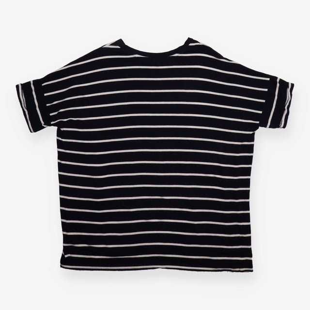 Nursing Top Navy Cream Stripe Oversized Jersey