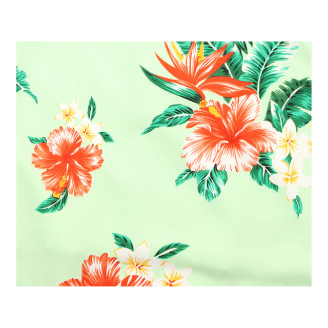 Dress Green Tropical Floral Cami Maxi