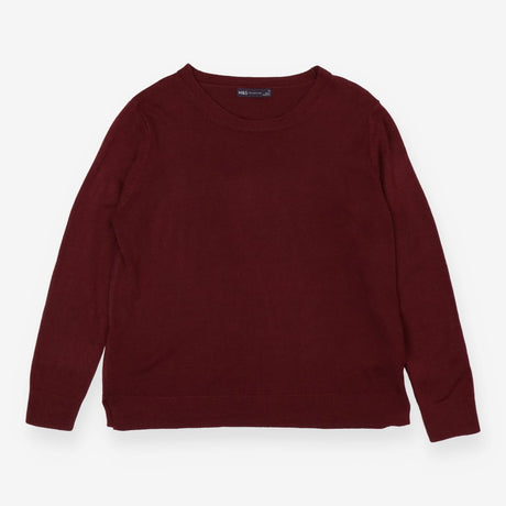 Lightweight Knit Sweater - Berry