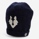 Hat Navy with Abstract Rabbit