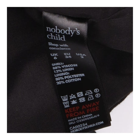 Black Tailored Button Front Waistcoat