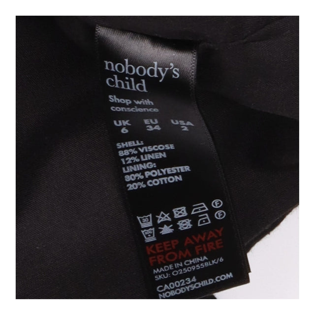 Black Tailored Button Front Waistcoat