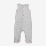 Grey Romper Jersey with Elephant Pocket