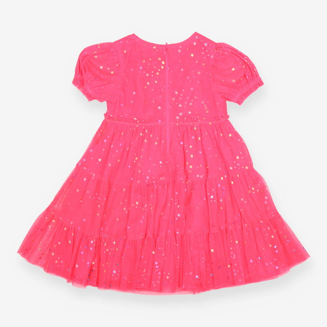 Pink Party Dress with Stars