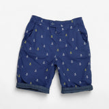Blue Reversible Anchor Shorts