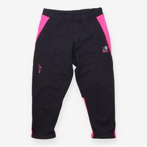 Running Leggings Black Pink Capri Performance