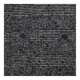 Checked Coat Wool Blend Longline Tailored Single B